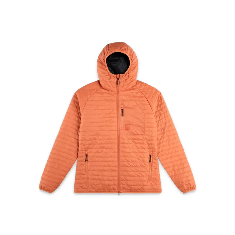 Women‘s Global Puffer Hoodie - Coral - Small