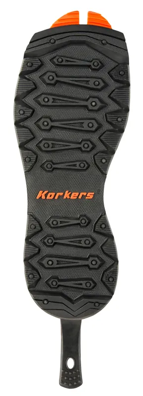 Snowtrac Rubber Lug Sole - Black/orange - Mens 11.5-12.0