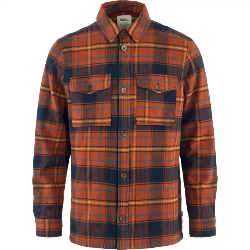 Men‘s Ovik Lite Padded Shirt - Autumn Leaf-dark Navy - Medium