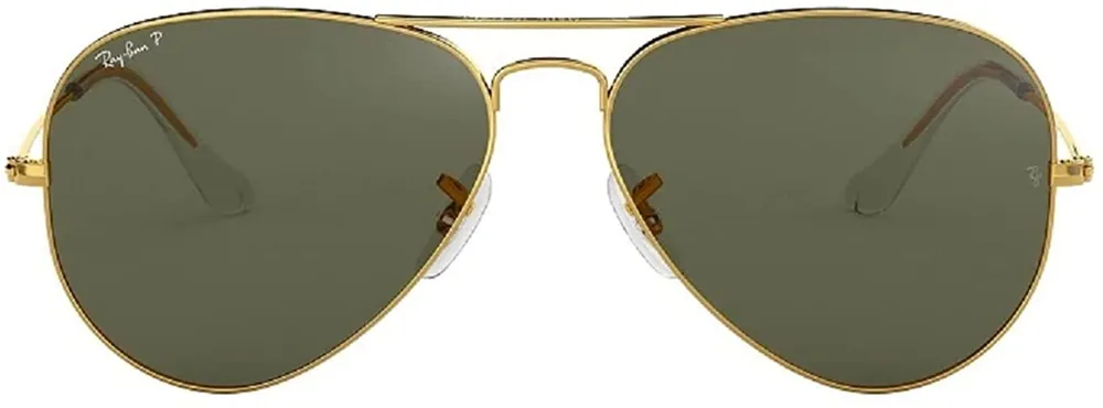Aviator Large Metal - Gold/green Classic G-15 Polarized - 62mm