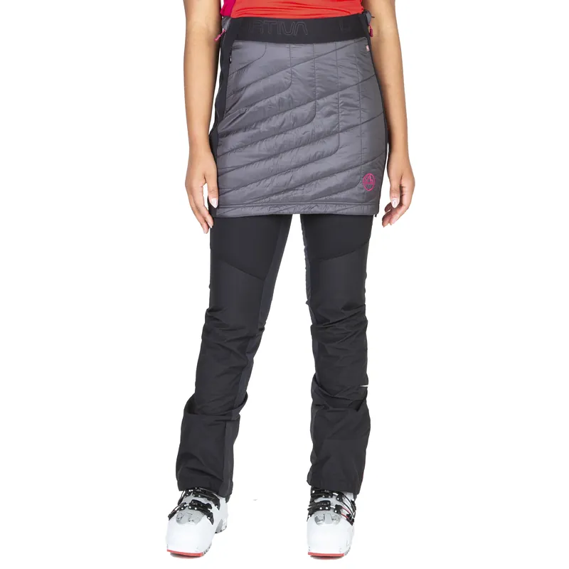 Women‘s Warm Up Primaloft Skirt - Carbon/cerise - Medium