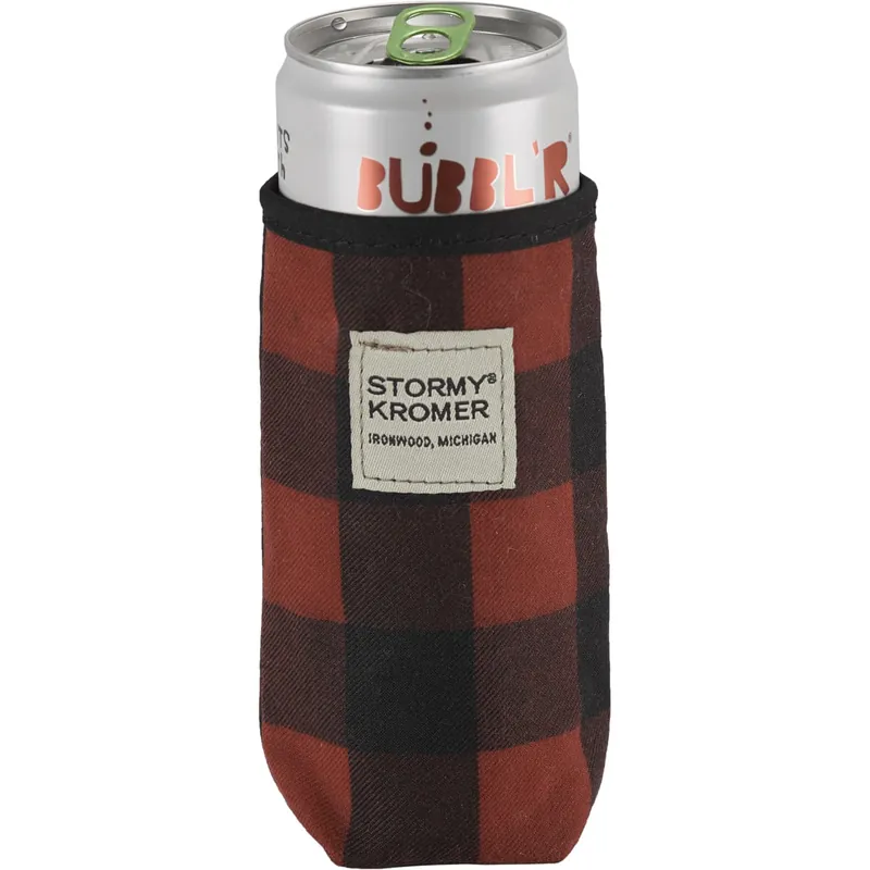 Slim Wax Can Wrap - Red/blk Buffalo Pld