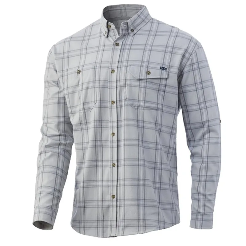 Men‘s Awendaw Flannel - Oyster - Medium