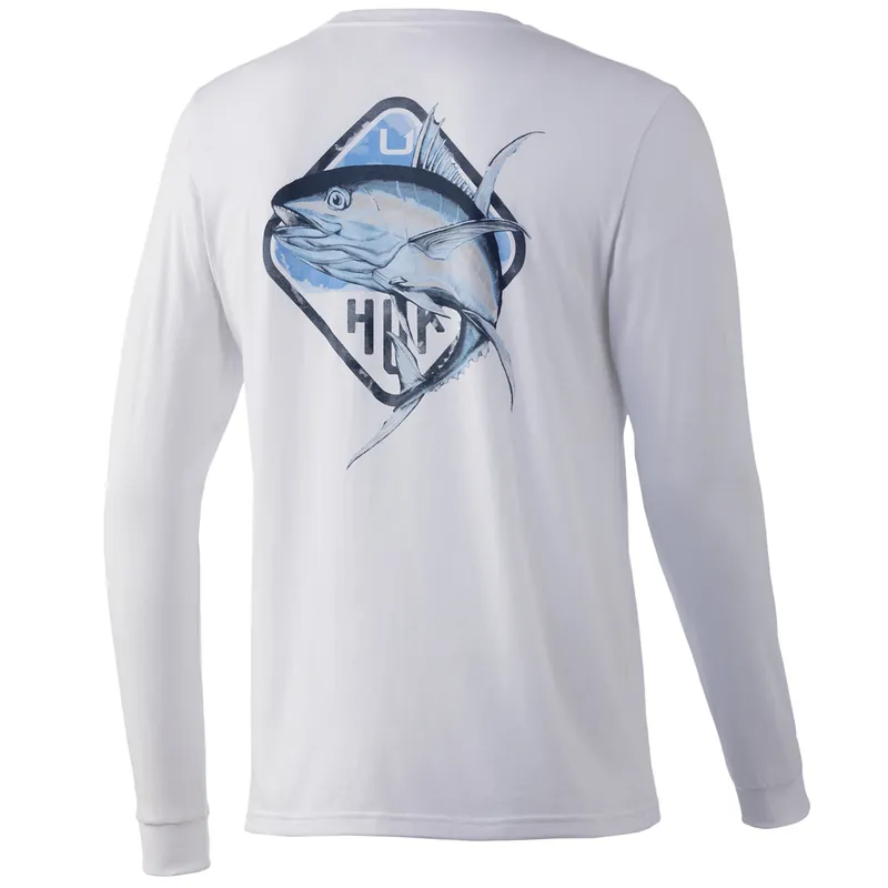 Men‘s Big Tuna Ls Tee - White - Medium