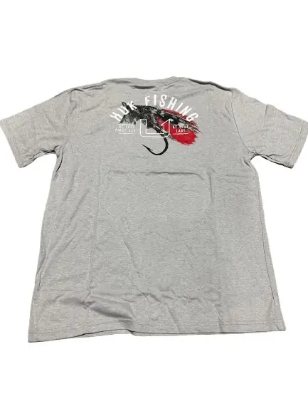 Men‘s Fly Label Tee - Overcast Grey Heather - Large