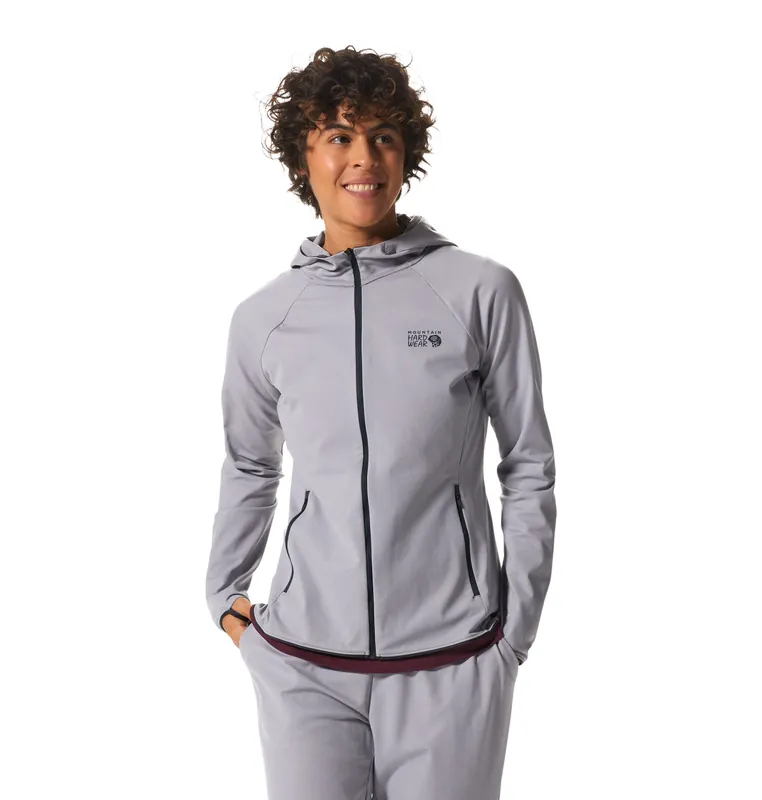 Women‘s Stretch Full Zip Hoody - Hardwear Grey Heather - XS