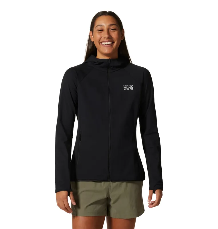 Women‘s Stretch Full Zip Hoody - Black - XS