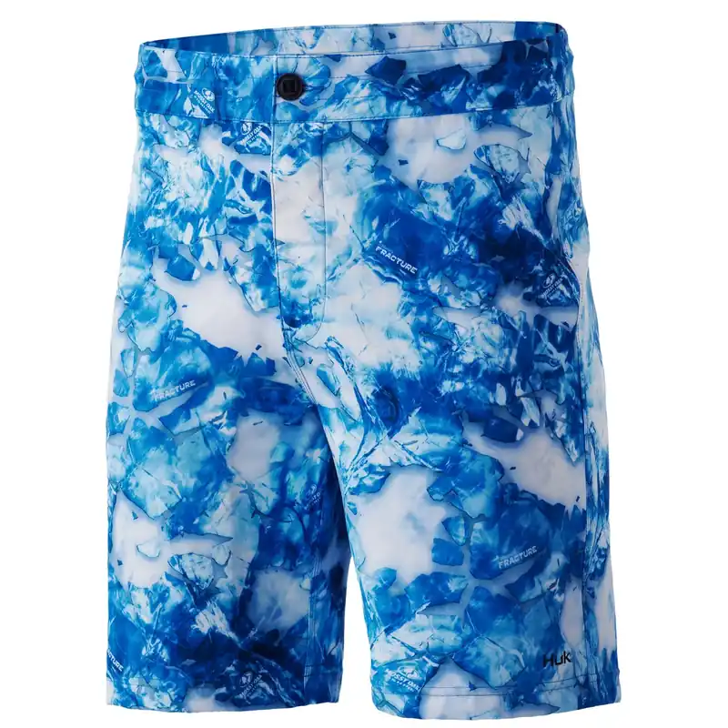 Men‘s Pursuit Mossy Oak Fracture Boardshort - Mo Blue Shark - 28