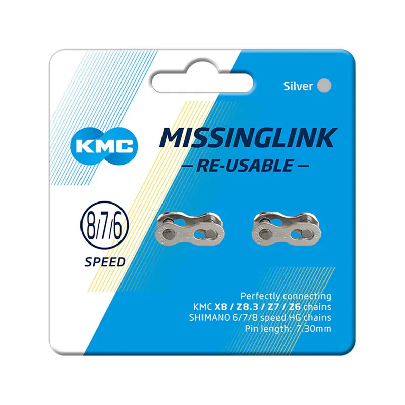 Chain ML57305, MissingLink 7.3R, CL573R, Silver, 2/board