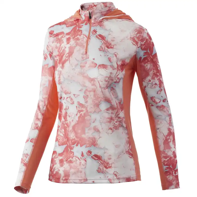 Women‘s Icon X Mossy Oak Fracture Hoodie - Mo Sockeye - XS