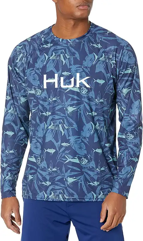 Men‘s Ocean Palm Pursuit Ls - Sargasso Sea - Small