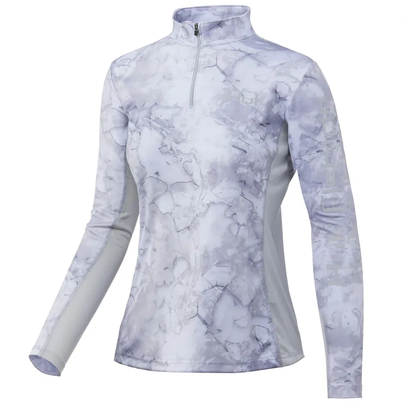 Women‘s Icon X Mossy Oak Fracture 1/4 Zip - Mo Drift - XS