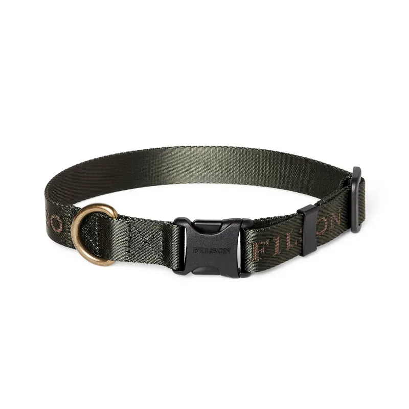 Nylon Dog Collar - Dark Timber - Small