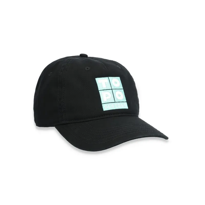 5 Panel Snapback - 4 Square - Black