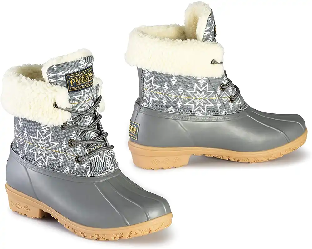 Women‘s Heritage Plains Star Duck Boot - Gray - 7