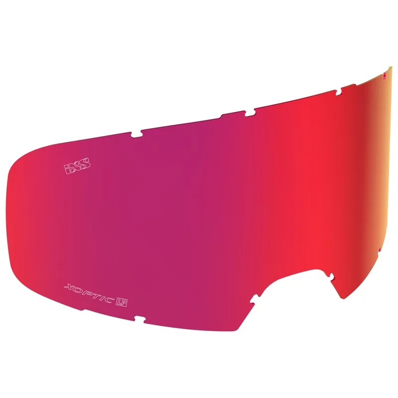 Injected Single Mirror Lens - Smoke Crimson - Low Profile