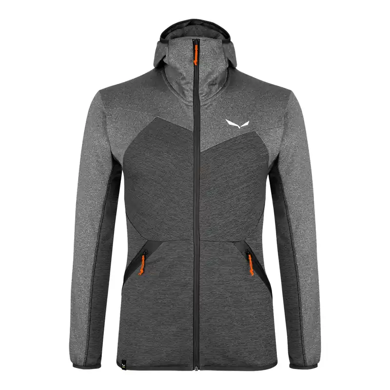 Men‘s Puez Melange Pl Fz Hoody - Black Out Melange - Small
