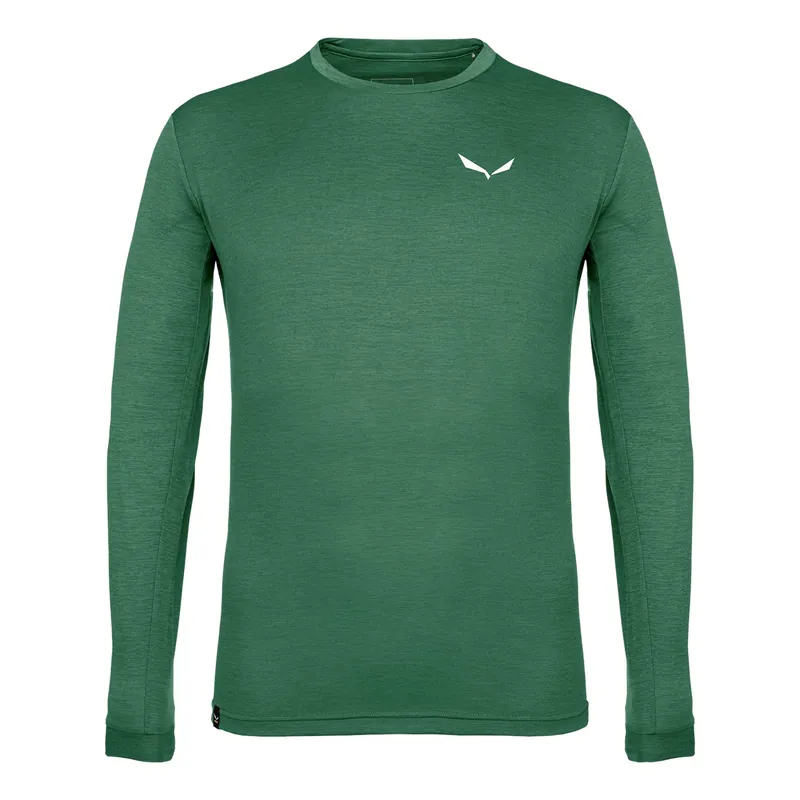 Men‘s Puez Melange Dry Ls T-shirt - Duck Green Melange - Small