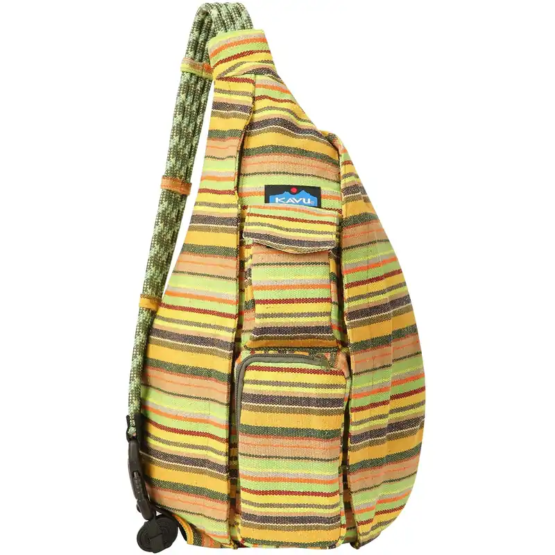 Interwoven Rope Bag - Cactus Stripe