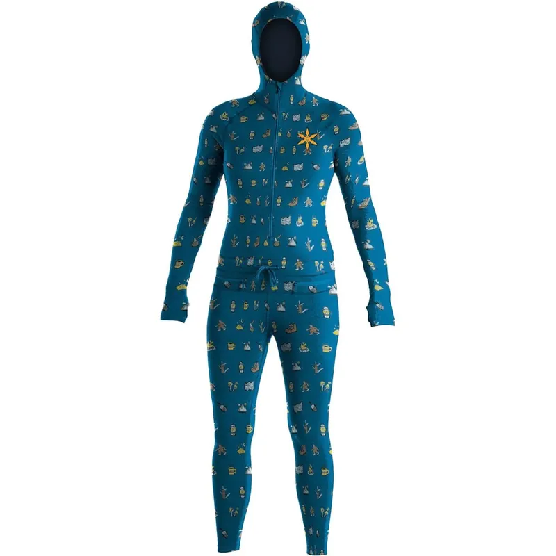 Women‘s Classic Ninja Suit - Teal Camp Print - 2XS
