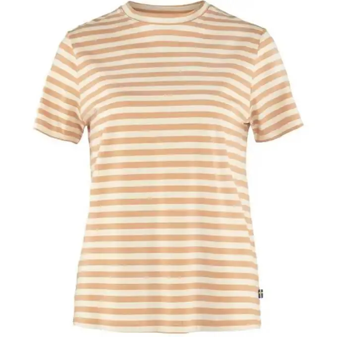 Women‘s Striped T-shirt - Landsort Pink-chalk White - XS