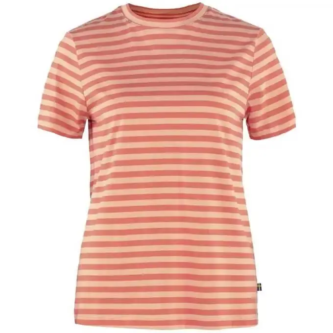 Women‘s Striped T-shirt - Cotton Sky-poppy Fields - XS