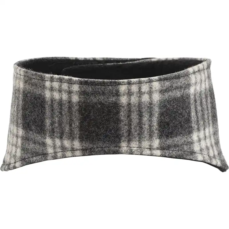 Wool Convertible Headband - Char/ White Tartan - One Size