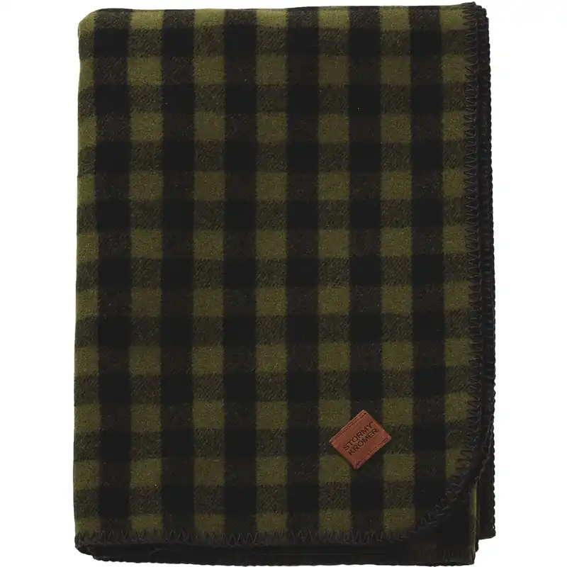 Wool Blanket - Loden/ Black