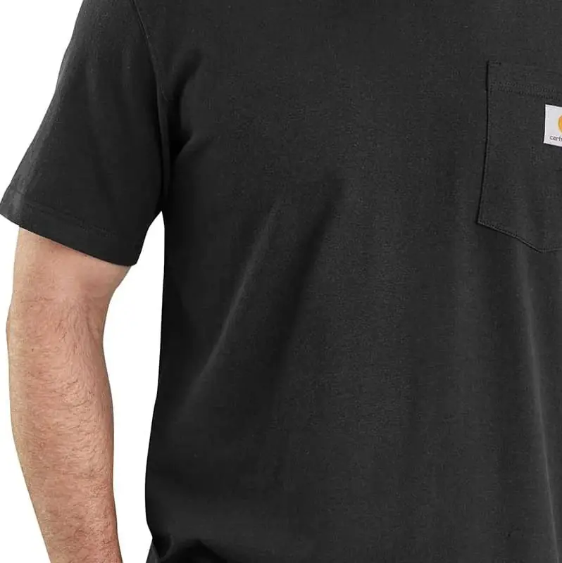 Men‘s Loose Fit Heavyweight Short-sleeve Pocket T-shirt - Blk-black - SML-REG