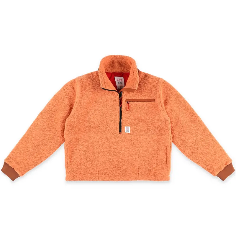 Women‘s Mountain Fleece Pullover - Rust/brick - XS