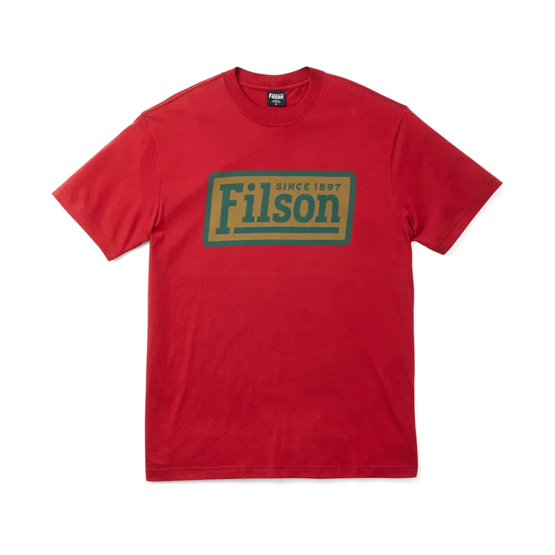Men‘s Short Sleeve Ranger Graphic T-shirt - Dark Red/lumber - Small