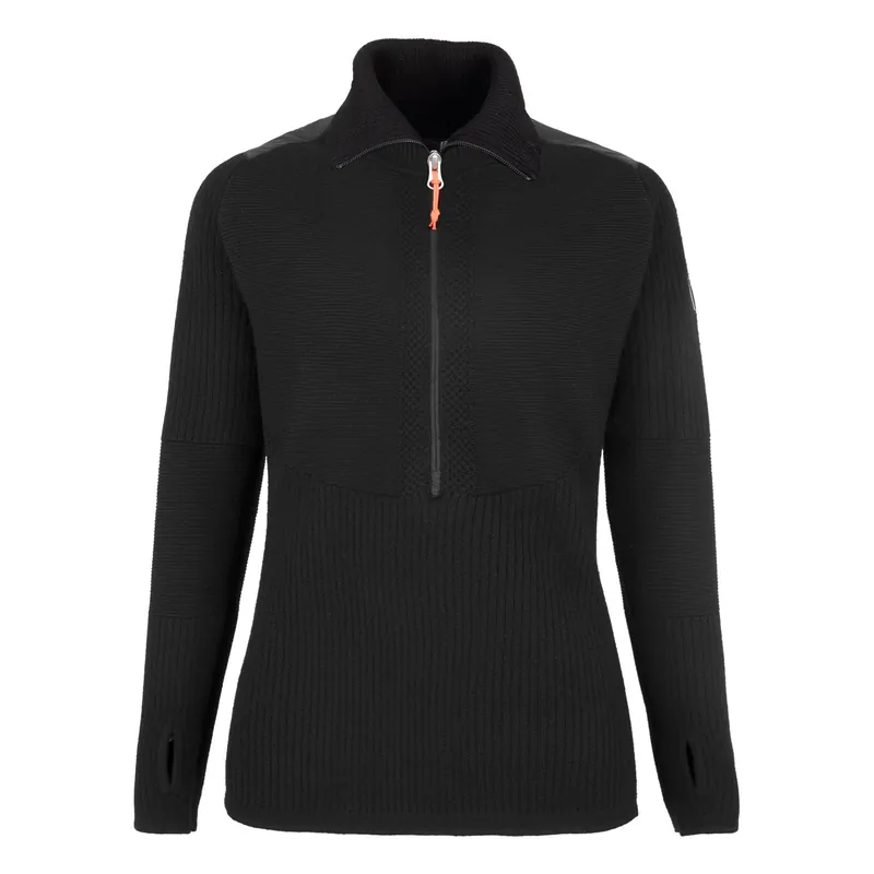 Women‘s Sella Alpine Merino Pullover - Black Out - XS