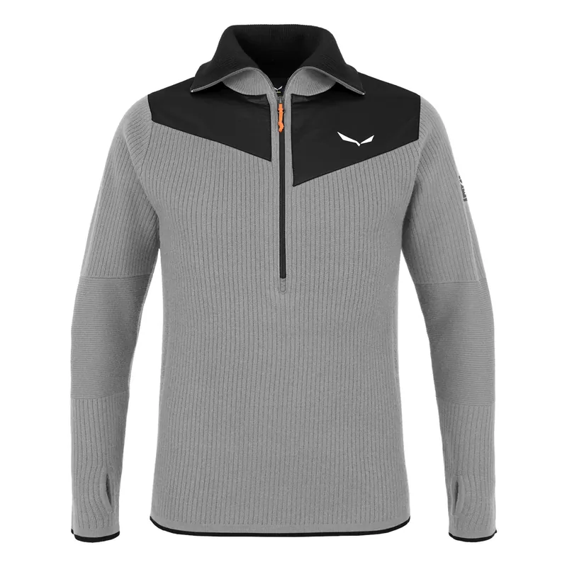 Men‘s Sella Alpine Merino Pullover - Heather Grey - XL