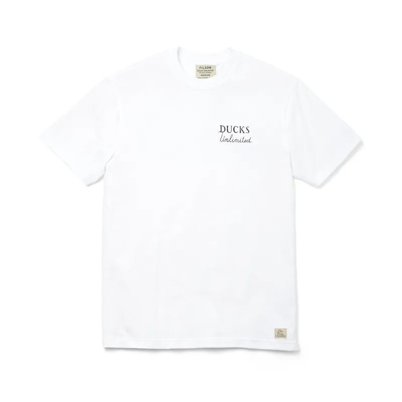 Men‘s Short Sleeve Ranger Graphic T-shirt - White/du Script - Medium