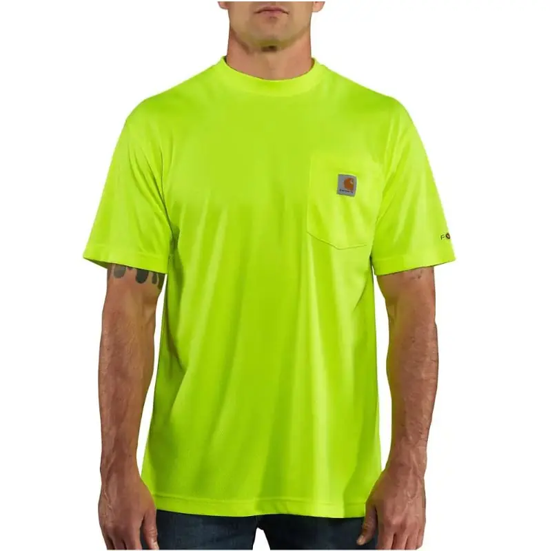 Men‘s Force Color Enhanced Short-sleeve T-shirt - 323-brite Lime - S-REG