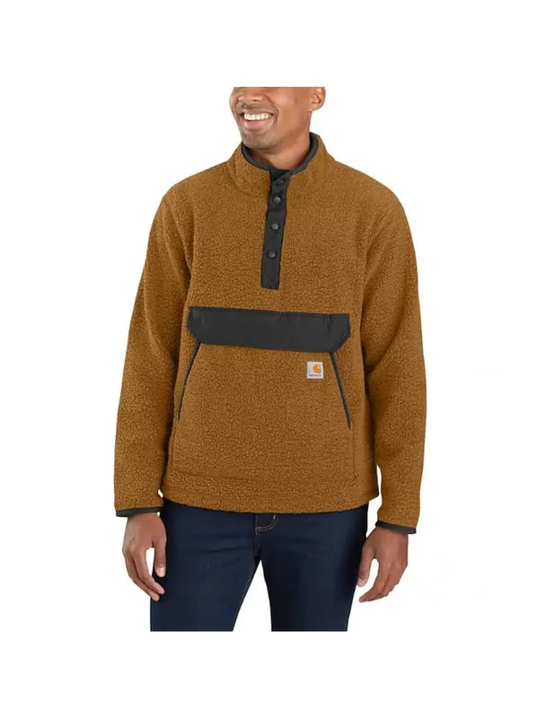 Men‘s Relaxed Fit Fleece Pullover - Brn-carhartt Brown - XL-TALL
