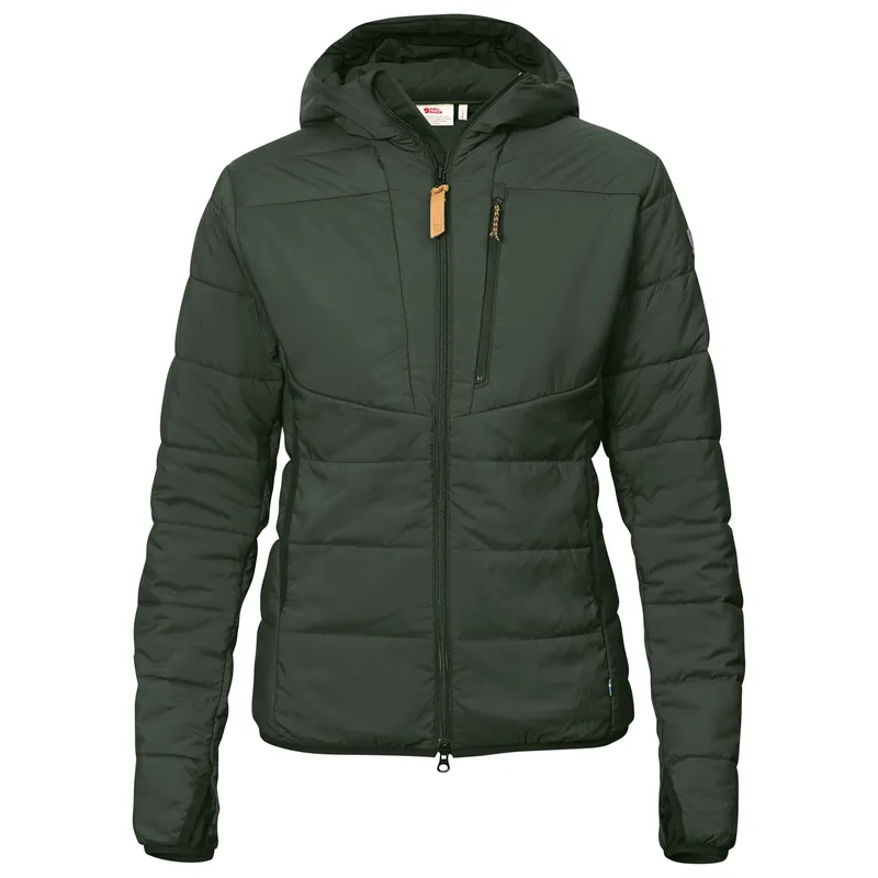 Women‘s Keb Padded Hoodie - Deep Forest - XS