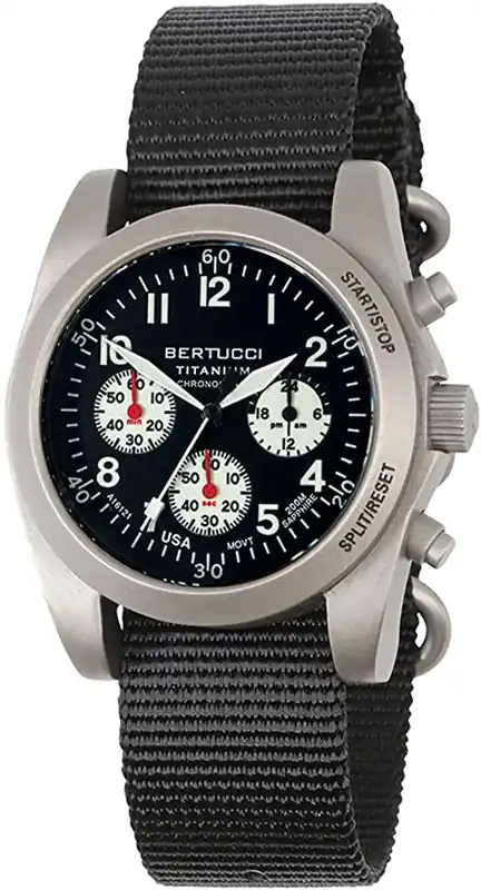 A-11t Americana Field Chronograph - Black Dial- 95 Black Nylon Band