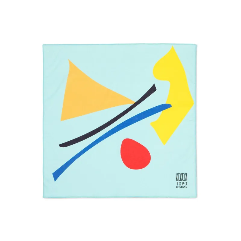 Bandana-abstract - Pool Blue - One Size