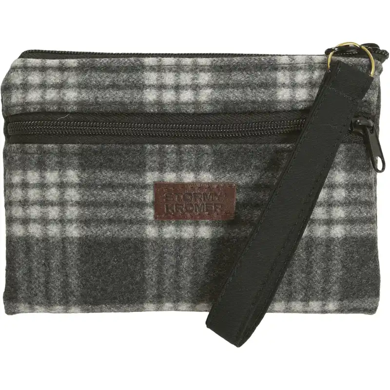 Wool Wristlet - Char/white Tartan - One Size
