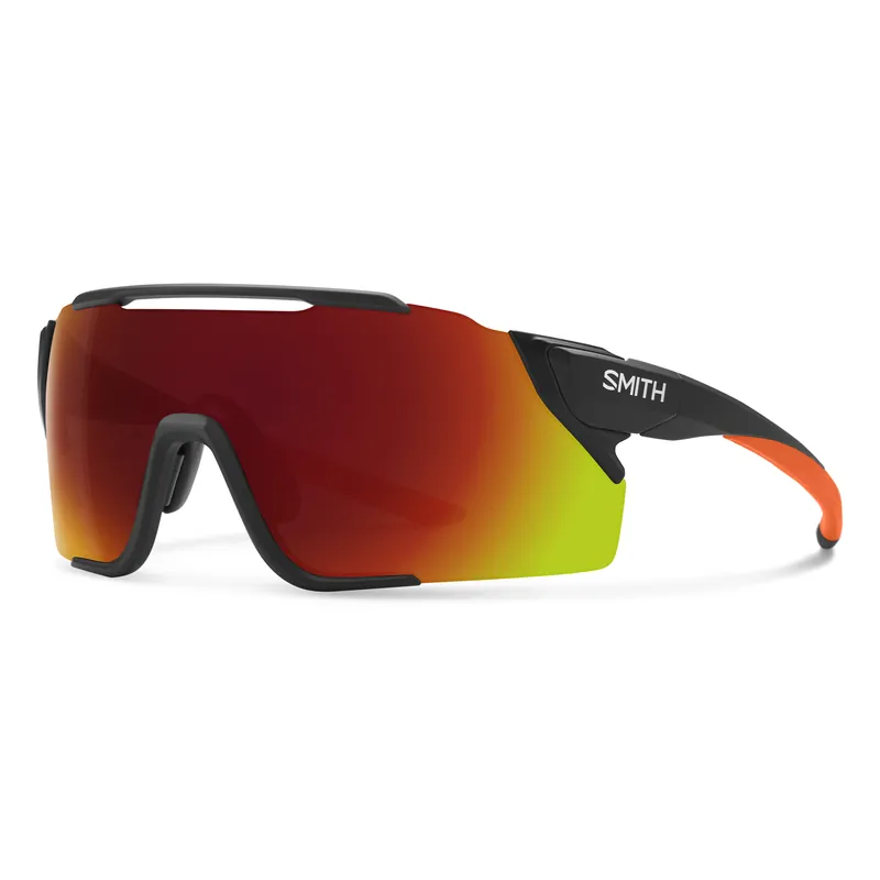 Attack Mag Mtb Sunglasses - Matte Black Cinder W/ Chromapop Red Mirror Lens And Chromapop Low Light Amber Lens