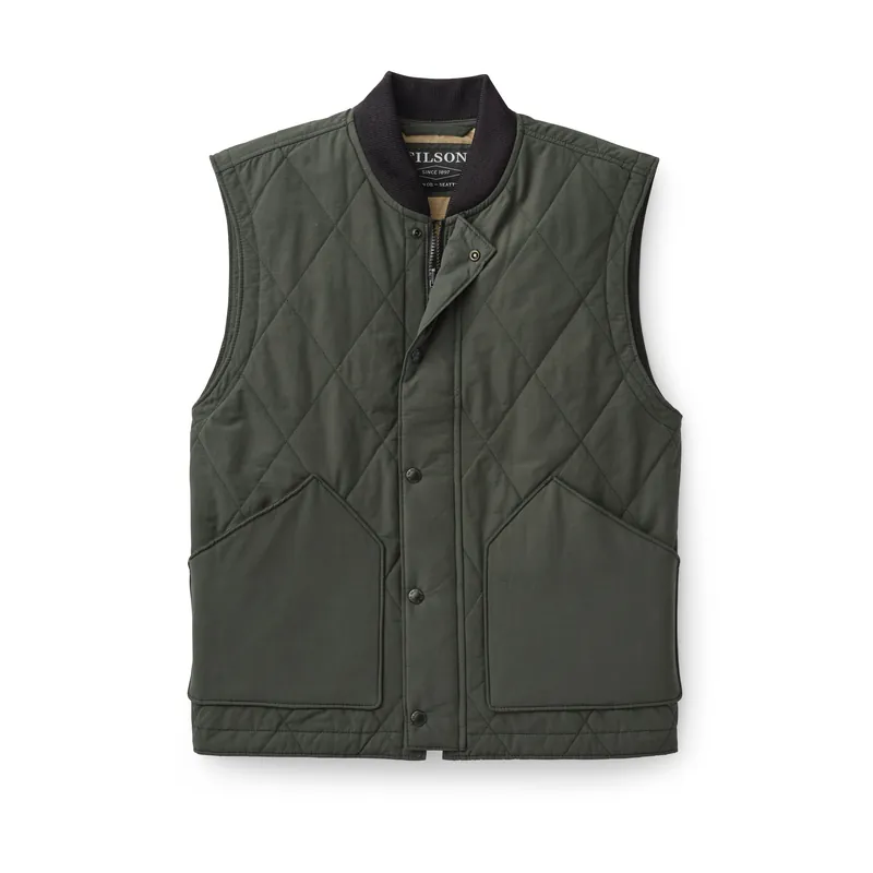 Men‘s Quilted Pack Vest - Dark Otter Green - XL