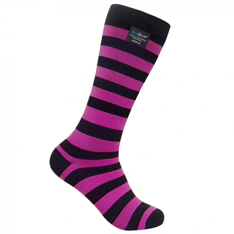 Dexshell Longlite Sock - Pink Stripe - Small