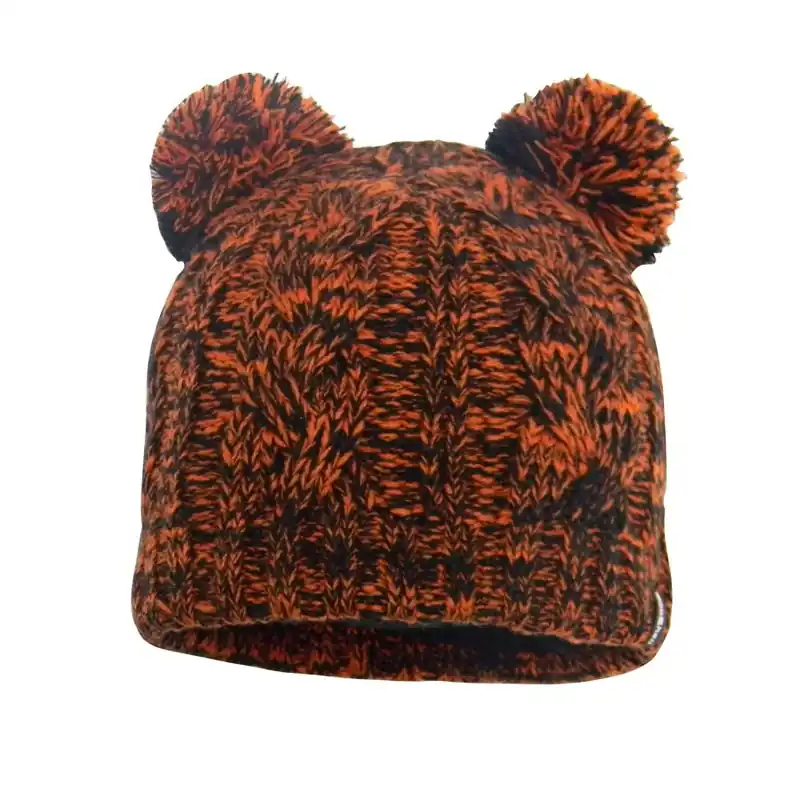 Dexshell Kid‘s Beanie Cable Twin Pompom - Tangelo Red