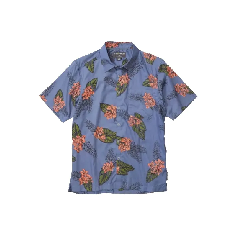 Men‘s Next-to-nothing Pindo Print Short Sleeve - Storm Orchid - Small