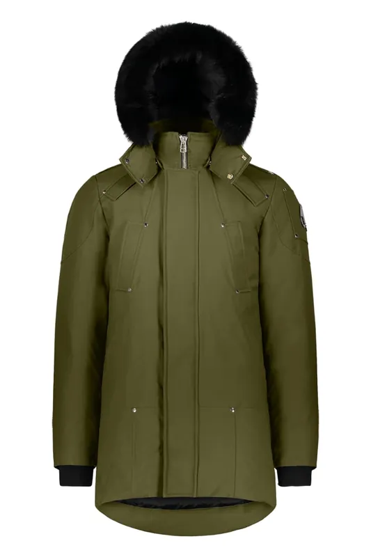 Men‘s Stirling Parka - Army/black Fox Fur - Small