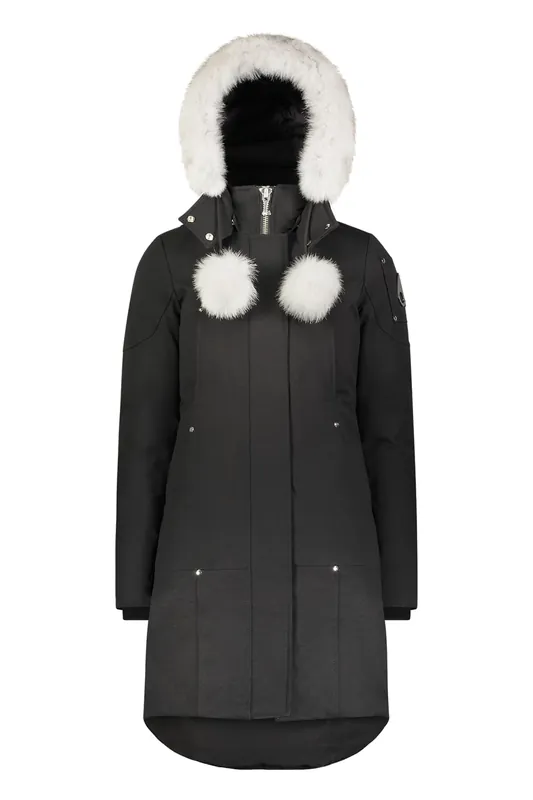 Women‘s Stirling Parka - Black/natural Fox Fur - XS