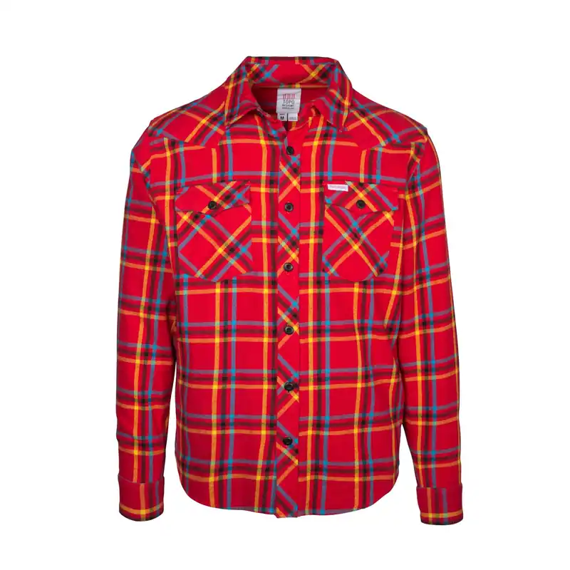 Men‘s Mountain Shirt Plaid - Red - Small