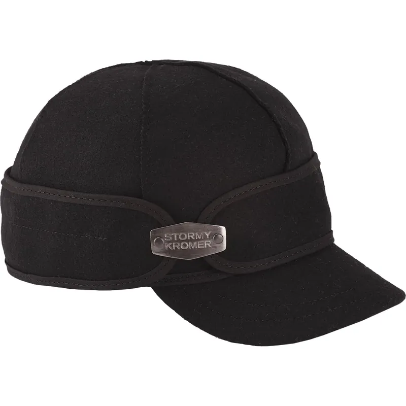Women‘s Ida Kromer Cap With Hardware - Black - 6 1/2