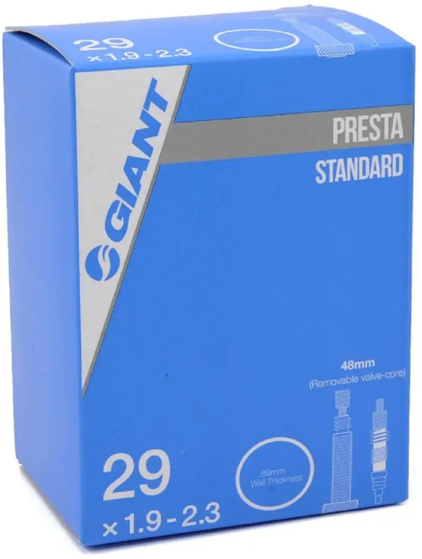 Tube Threaded Presta 48mm Valve Removable Valve Core - 27.5x2.10-2.40